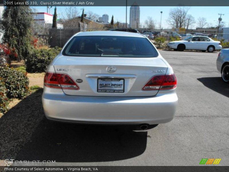 Classic Silver Metallic / Ash Gray 2005 Lexus ES 330