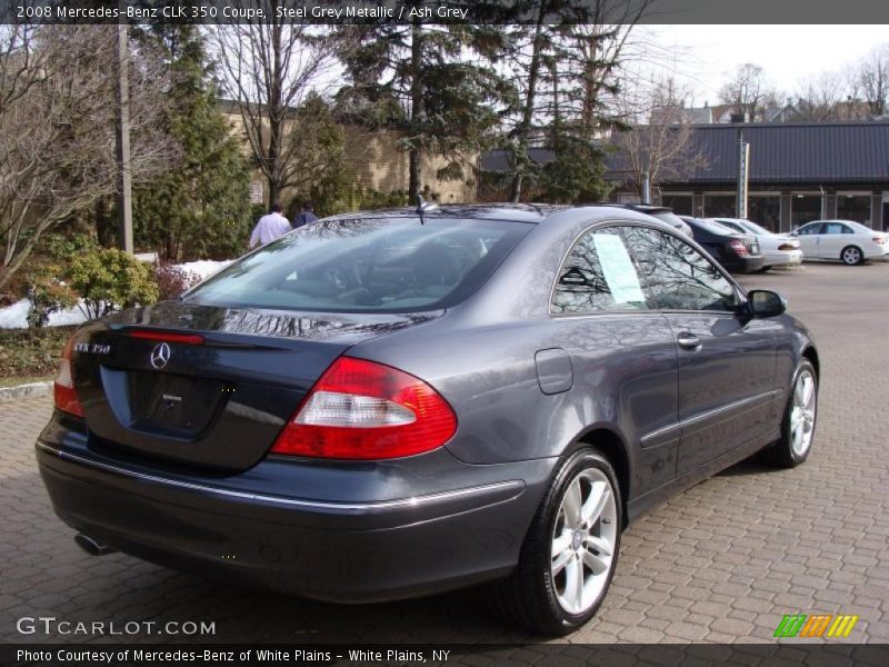 Steel Grey Metallic / Ash Grey 2008 Mercedes-Benz CLK 350 Coupe