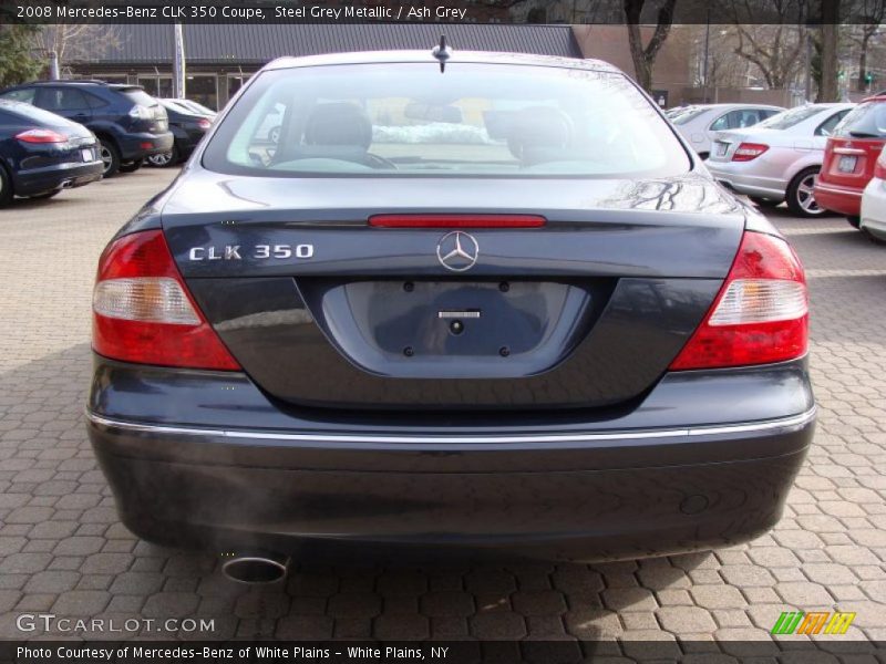 Steel Grey Metallic / Ash Grey 2008 Mercedes-Benz CLK 350 Coupe