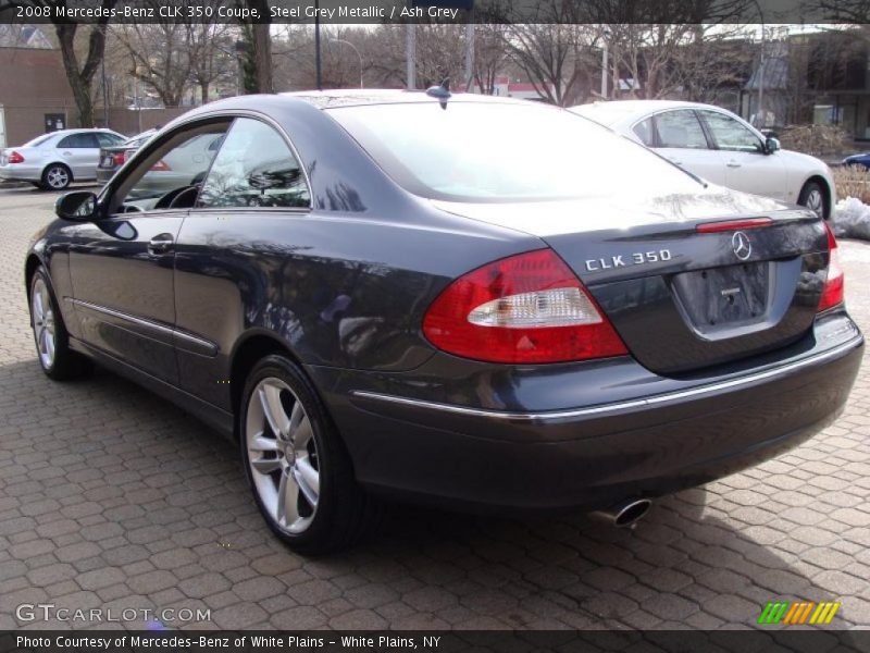 Steel Grey Metallic / Ash Grey 2008 Mercedes-Benz CLK 350 Coupe