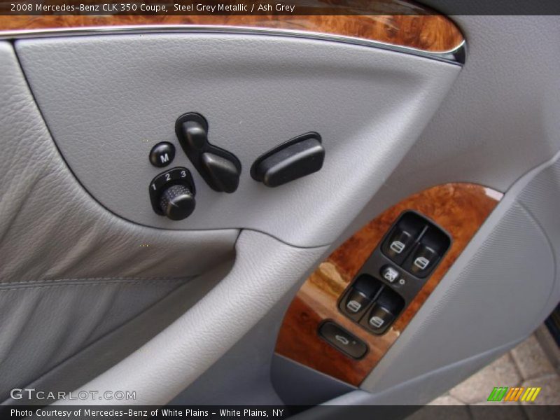 Steel Grey Metallic / Ash Grey 2008 Mercedes-Benz CLK 350 Coupe