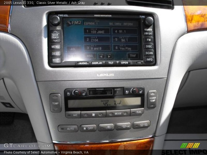 Classic Silver Metallic / Ash Gray 2005 Lexus ES 330