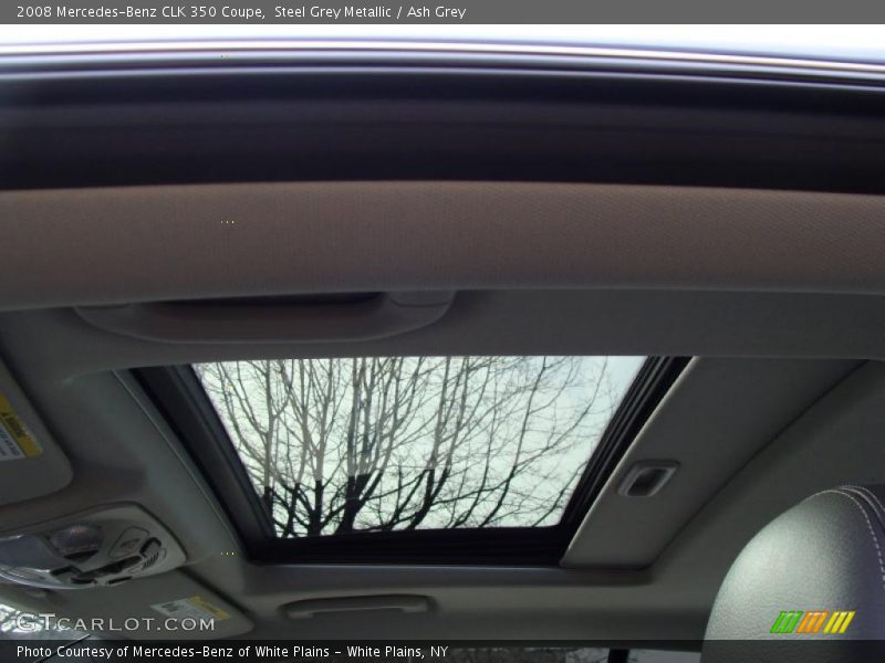Steel Grey Metallic / Ash Grey 2008 Mercedes-Benz CLK 350 Coupe