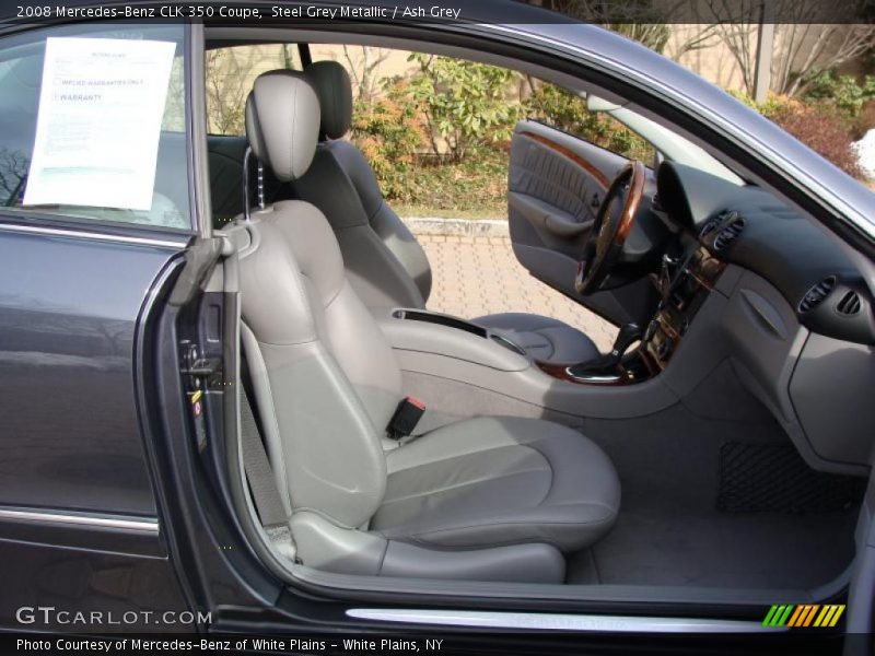 Steel Grey Metallic / Ash Grey 2008 Mercedes-Benz CLK 350 Coupe