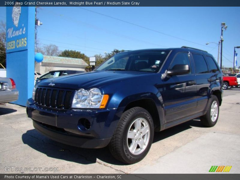 Midnight Blue Pearl / Medium Slate Gray 2006 Jeep Grand Cherokee Laredo