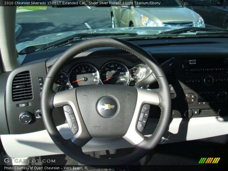 Sheer Silver Metallic / Light Titanium/Ebony 2010 Chevrolet Silverado 1500 LT Extended Cab