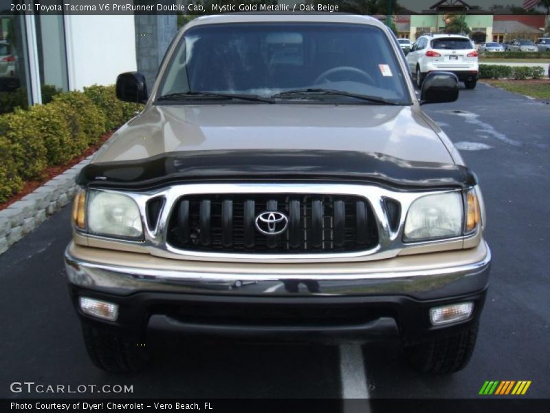 Mystic Gold Metallic / Oak Beige 2001 Toyota Tacoma V6 PreRunner Double Cab