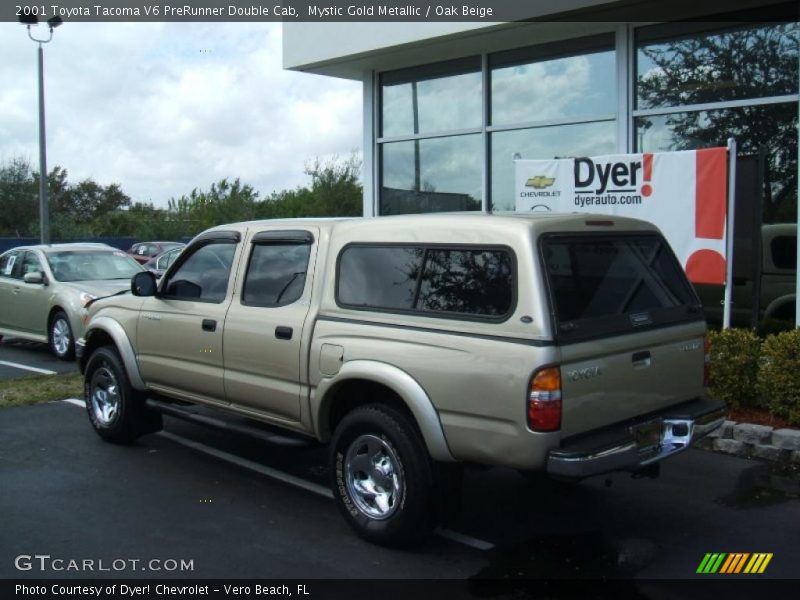 Mystic Gold Metallic / Oak Beige 2001 Toyota Tacoma V6 PreRunner Double Cab