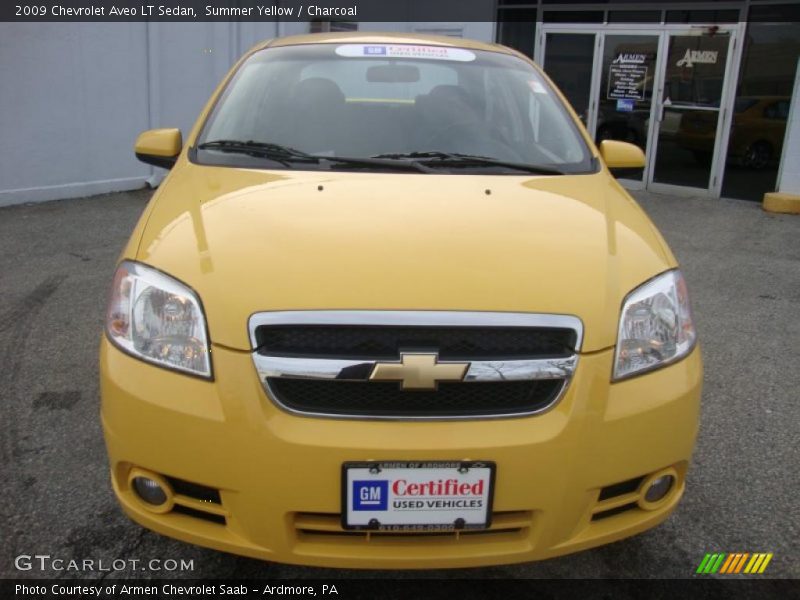 Summer Yellow / Charcoal 2009 Chevrolet Aveo LT Sedan