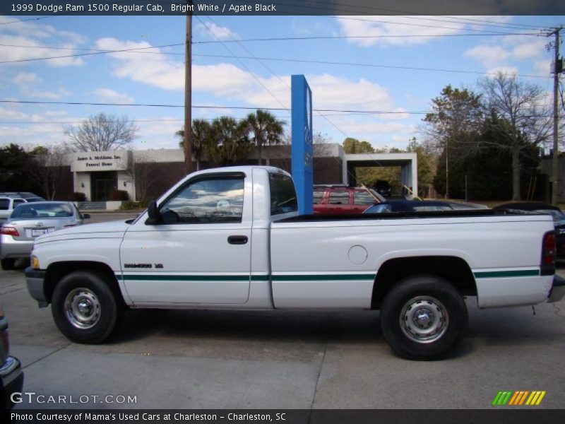 Bright White / Agate Black 1999 Dodge Ram 1500 Regular Cab