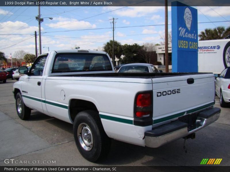 Bright White / Agate Black 1999 Dodge Ram 1500 Regular Cab