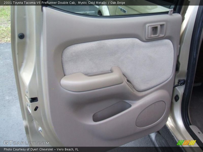 Mystic Gold Metallic / Oak Beige 2001 Toyota Tacoma V6 PreRunner Double Cab