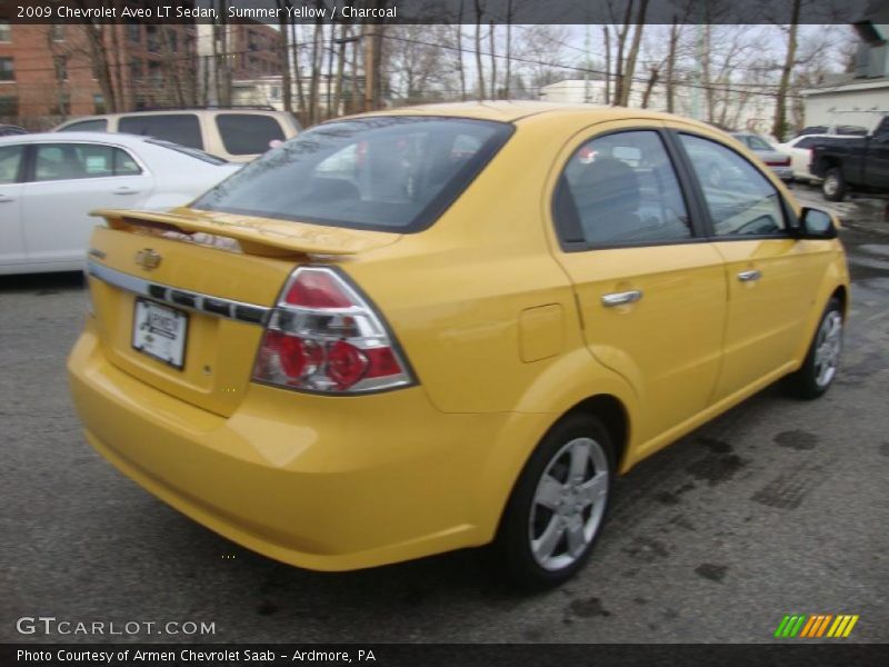 Summer Yellow / Charcoal 2009 Chevrolet Aveo LT Sedan