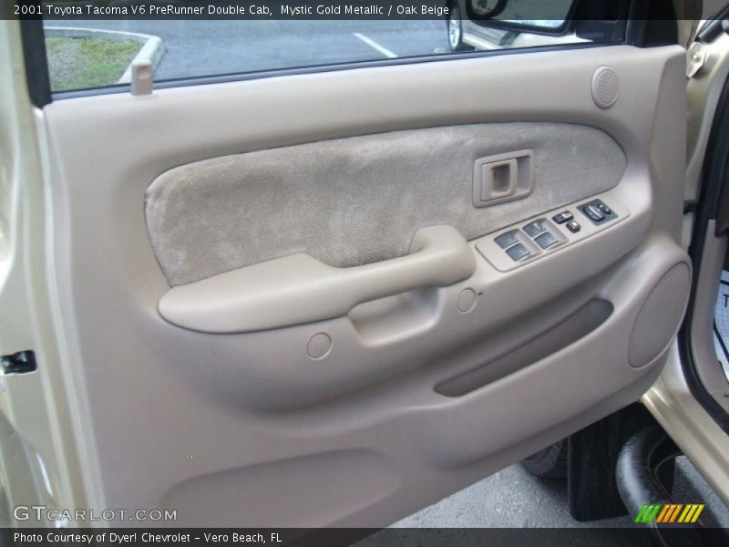 Mystic Gold Metallic / Oak Beige 2001 Toyota Tacoma V6 PreRunner Double Cab
