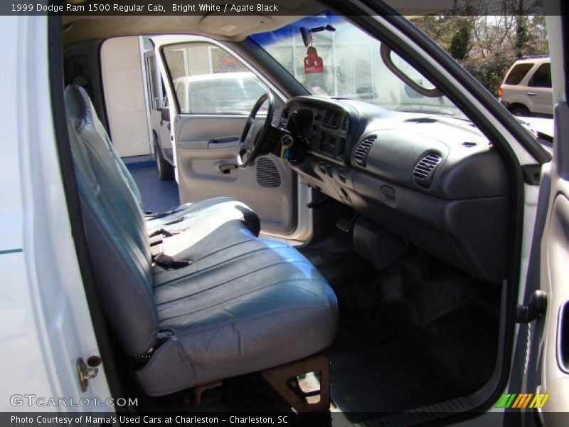 Bright White / Agate Black 1999 Dodge Ram 1500 Regular Cab