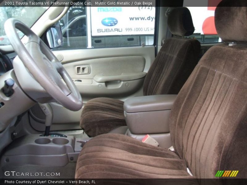 Mystic Gold Metallic / Oak Beige 2001 Toyota Tacoma V6 PreRunner Double Cab