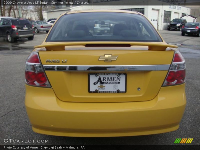 Summer Yellow / Charcoal 2009 Chevrolet Aveo LT Sedan