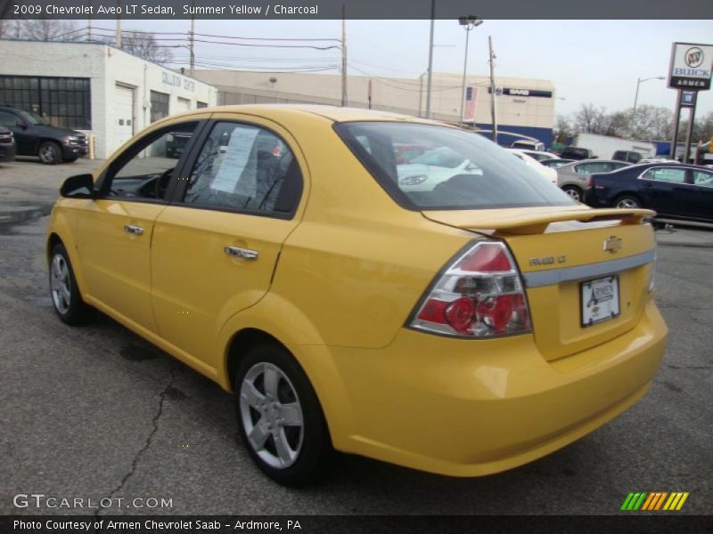 Summer Yellow / Charcoal 2009 Chevrolet Aveo LT Sedan