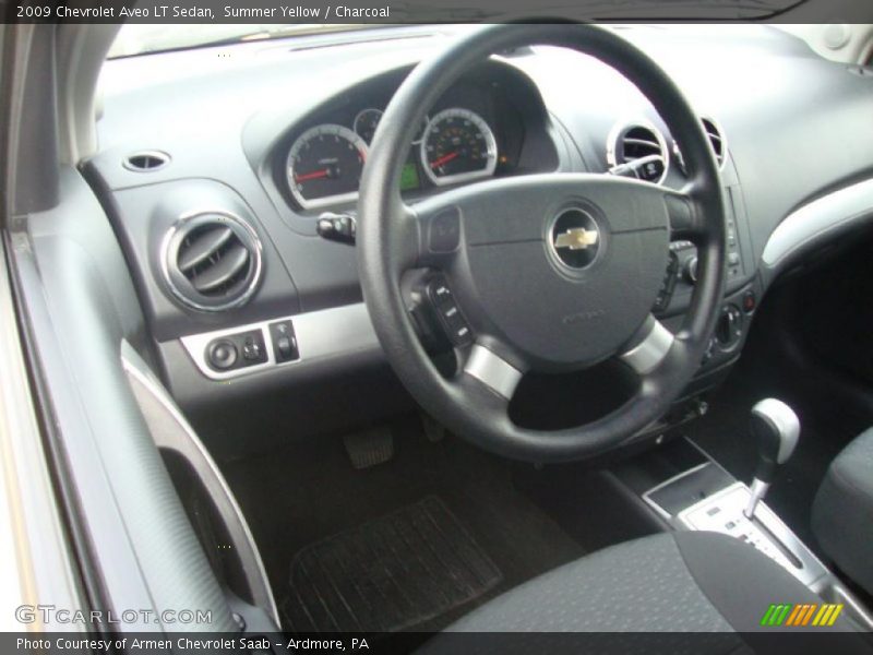 Summer Yellow / Charcoal 2009 Chevrolet Aveo LT Sedan