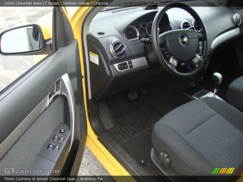 Summer Yellow / Charcoal 2009 Chevrolet Aveo LT Sedan
