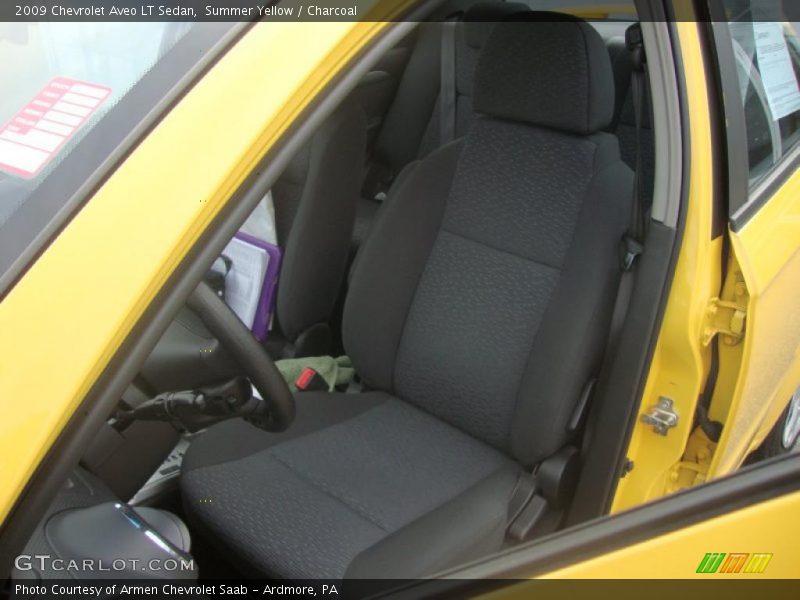 Summer Yellow / Charcoal 2009 Chevrolet Aveo LT Sedan