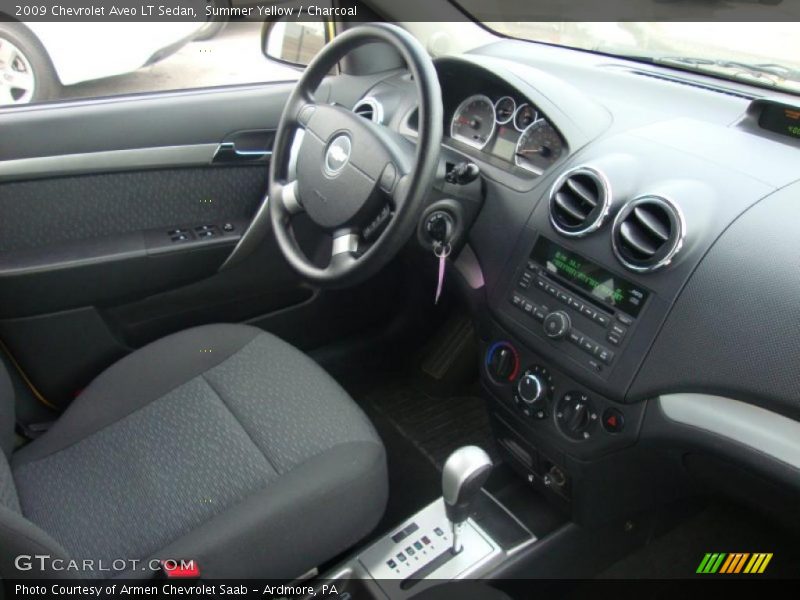 Summer Yellow / Charcoal 2009 Chevrolet Aveo LT Sedan