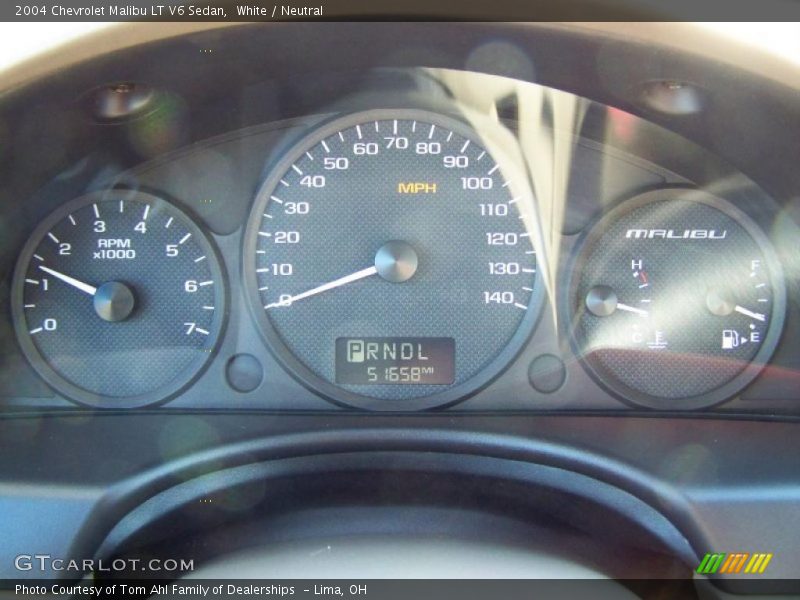 White / Neutral 2004 Chevrolet Malibu LT V6 Sedan