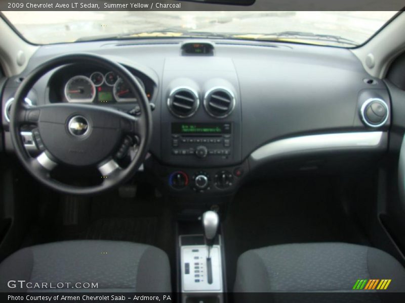 Summer Yellow / Charcoal 2009 Chevrolet Aveo LT Sedan