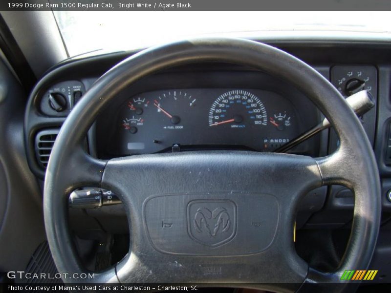 Bright White / Agate Black 1999 Dodge Ram 1500 Regular Cab