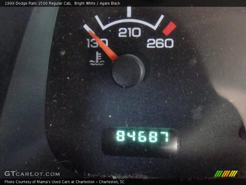 Bright White / Agate Black 1999 Dodge Ram 1500 Regular Cab