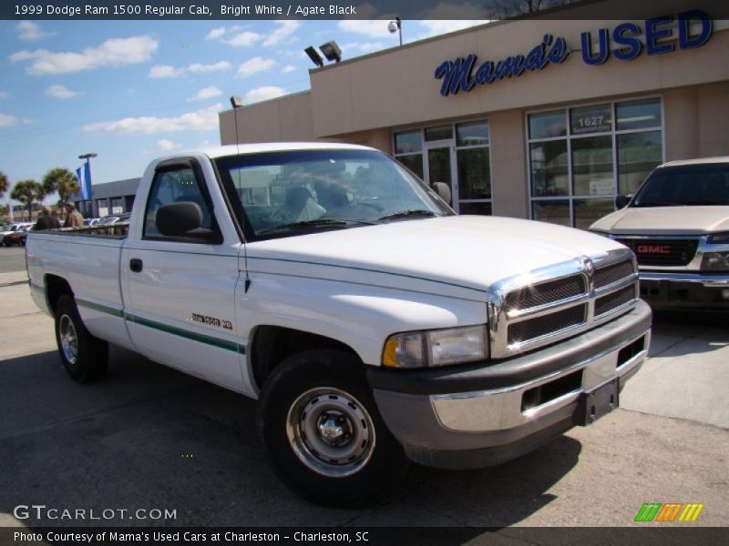 Bright White / Agate Black 1999 Dodge Ram 1500 Regular Cab