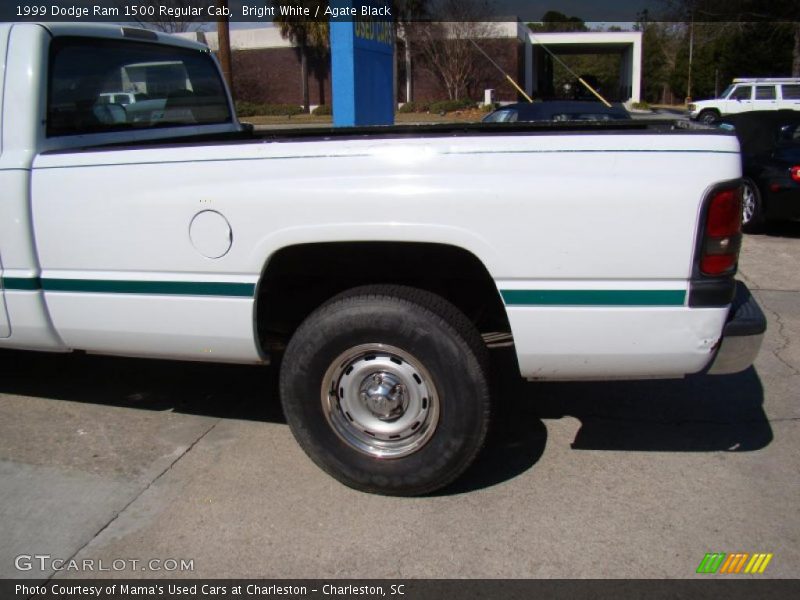 Bright White / Agate Black 1999 Dodge Ram 1500 Regular Cab