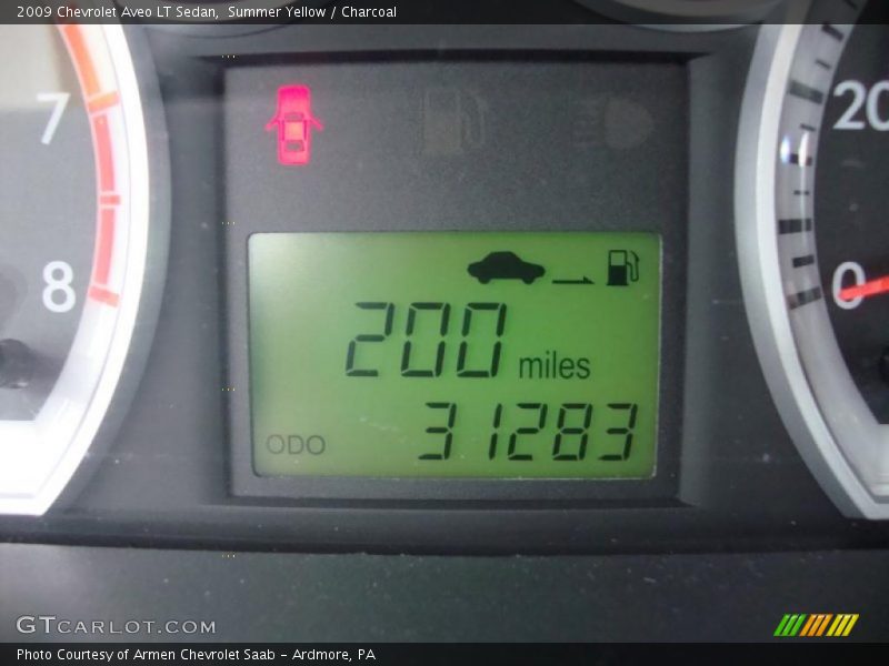 Summer Yellow / Charcoal 2009 Chevrolet Aveo LT Sedan