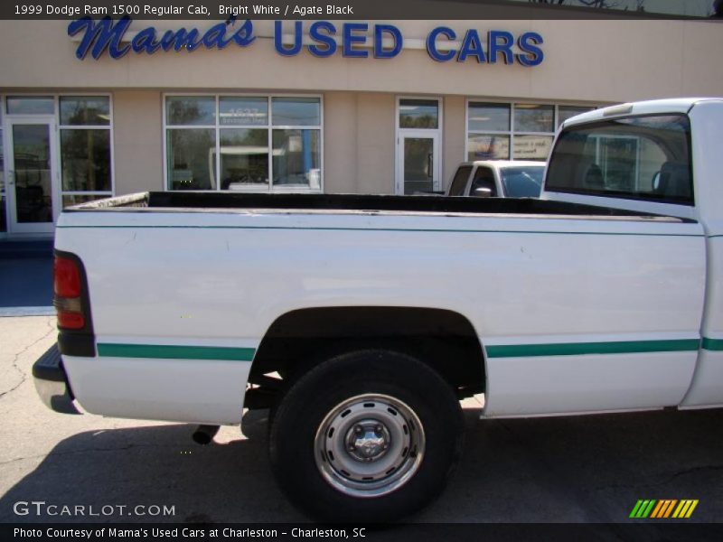 Bright White / Agate Black 1999 Dodge Ram 1500 Regular Cab