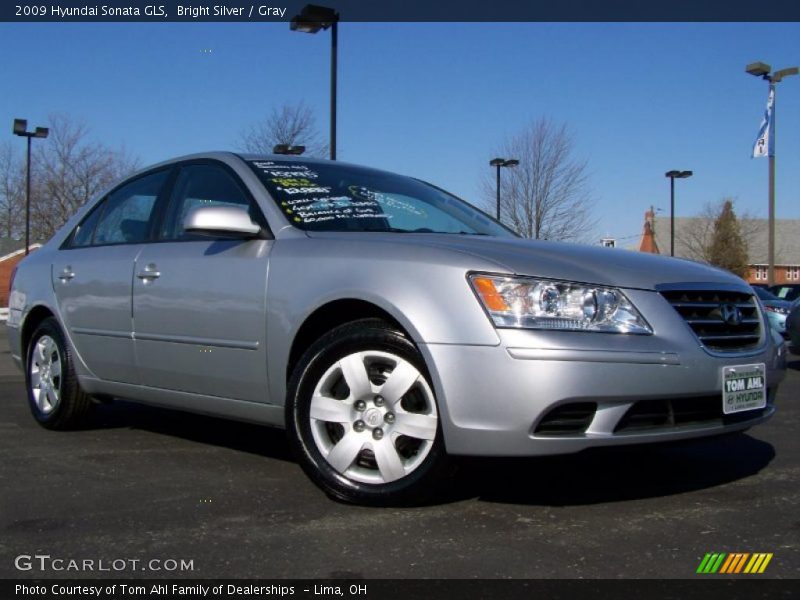 Bright Silver / Gray 2009 Hyundai Sonata GLS