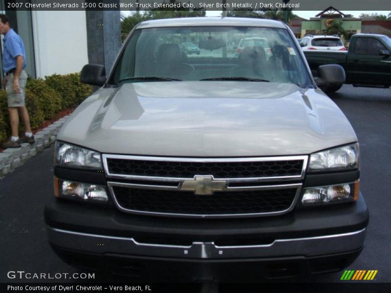 Silver Birch Metallic / Dark Charcoal 2007 Chevrolet Silverado 1500 Classic Work Truck Extended Cab