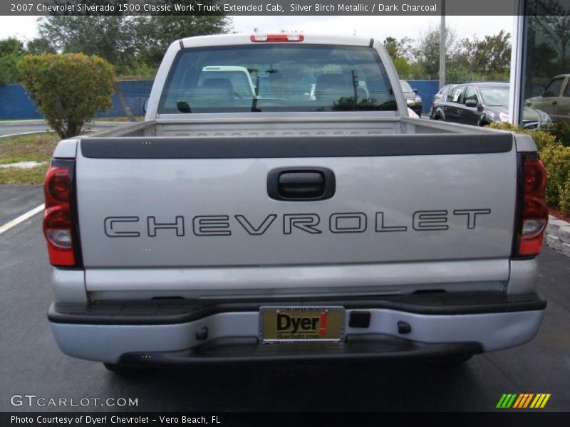 Silver Birch Metallic / Dark Charcoal 2007 Chevrolet Silverado 1500 Classic Work Truck Extended Cab