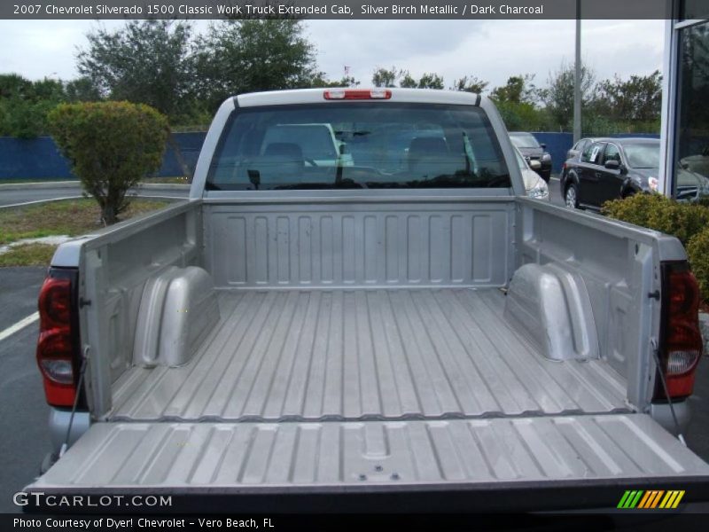 Silver Birch Metallic / Dark Charcoal 2007 Chevrolet Silverado 1500 Classic Work Truck Extended Cab