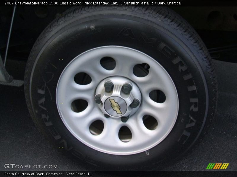 Silver Birch Metallic / Dark Charcoal 2007 Chevrolet Silverado 1500 Classic Work Truck Extended Cab
