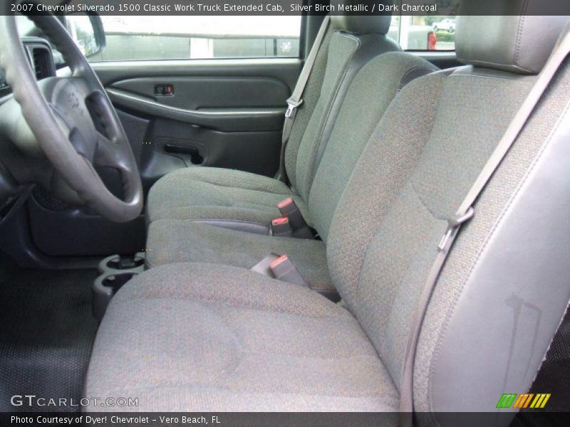 Silver Birch Metallic / Dark Charcoal 2007 Chevrolet Silverado 1500 Classic Work Truck Extended Cab