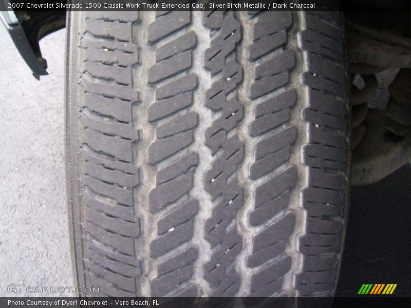 Silver Birch Metallic / Dark Charcoal 2007 Chevrolet Silverado 1500 Classic Work Truck Extended Cab