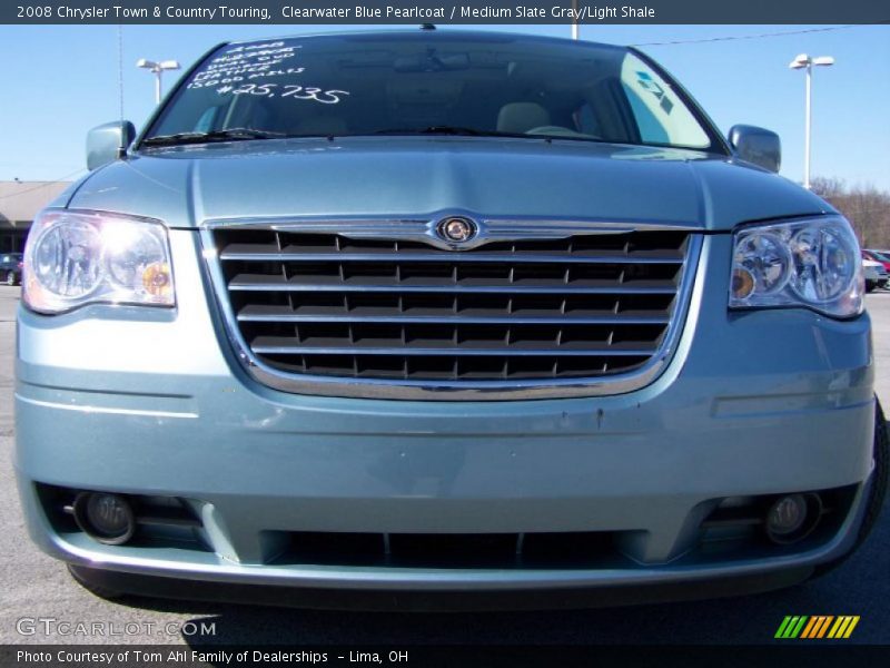 Clearwater Blue Pearlcoat / Medium Slate Gray/Light Shale 2008 Chrysler Town & Country Touring