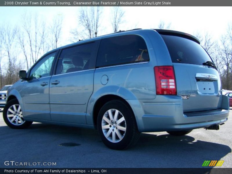 Clearwater Blue Pearlcoat / Medium Slate Gray/Light Shale 2008 Chrysler Town & Country Touring
