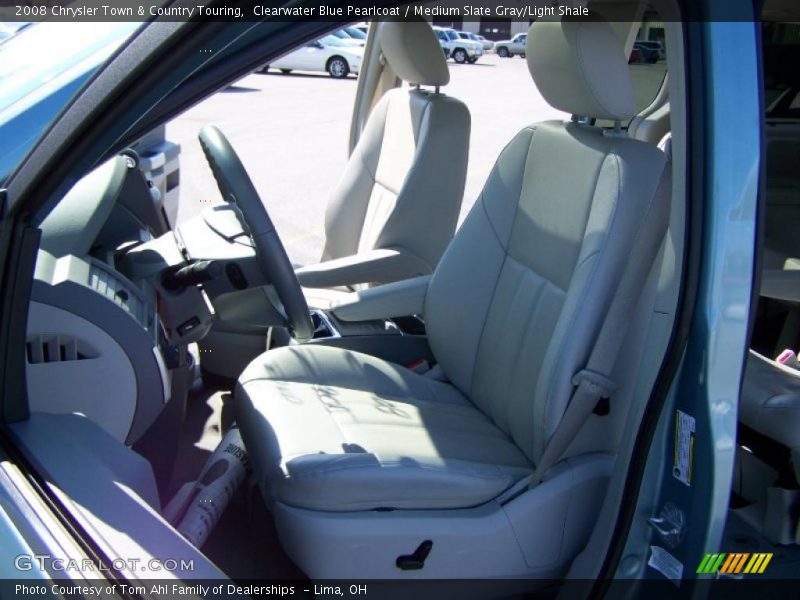 Clearwater Blue Pearlcoat / Medium Slate Gray/Light Shale 2008 Chrysler Town & Country Touring