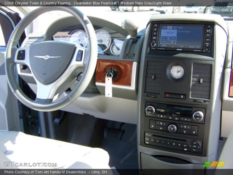 Clearwater Blue Pearlcoat / Medium Slate Gray/Light Shale 2008 Chrysler Town & Country Touring