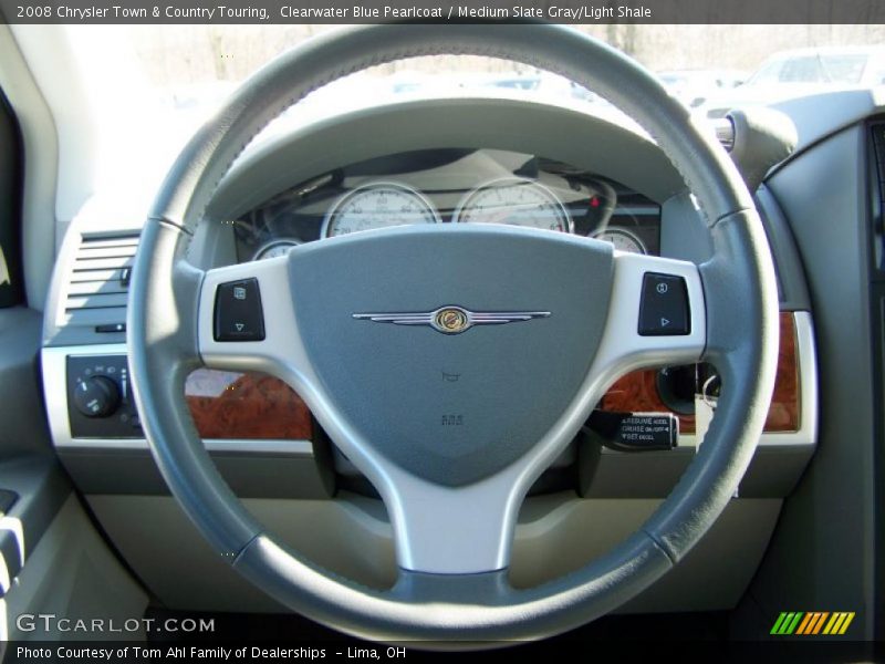 Clearwater Blue Pearlcoat / Medium Slate Gray/Light Shale 2008 Chrysler Town & Country Touring