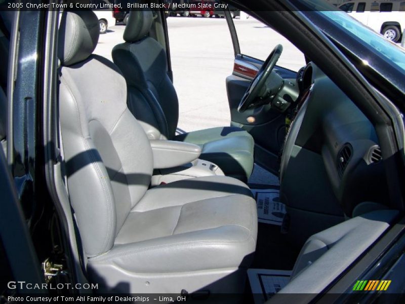 Brilliant Black / Medium Slate Gray 2005 Chrysler Town & Country Limited