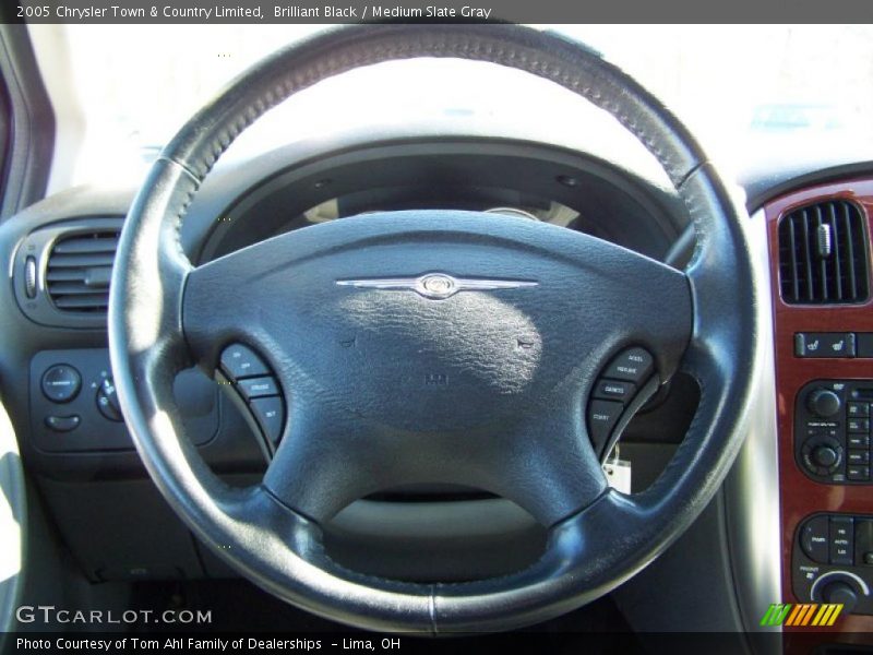Brilliant Black / Medium Slate Gray 2005 Chrysler Town & Country Limited