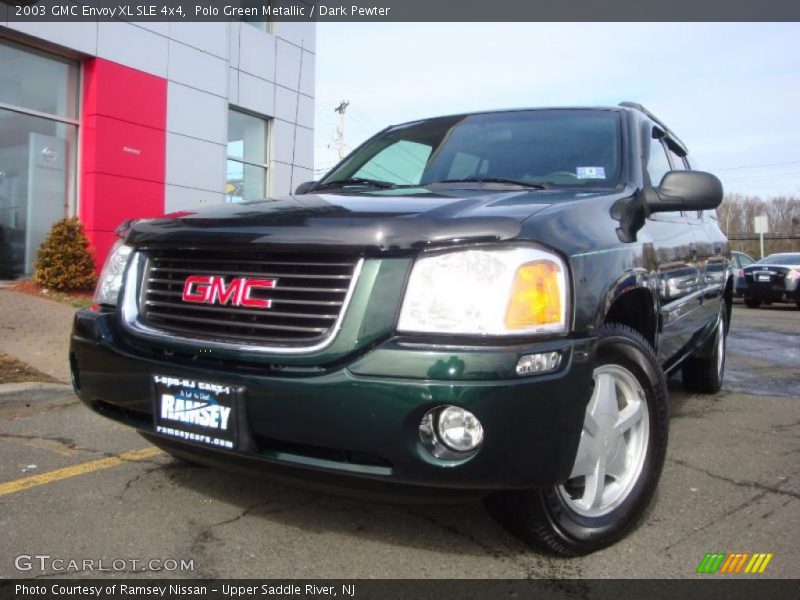 Polo Green Metallic / Dark Pewter 2003 GMC Envoy XL SLE 4x4