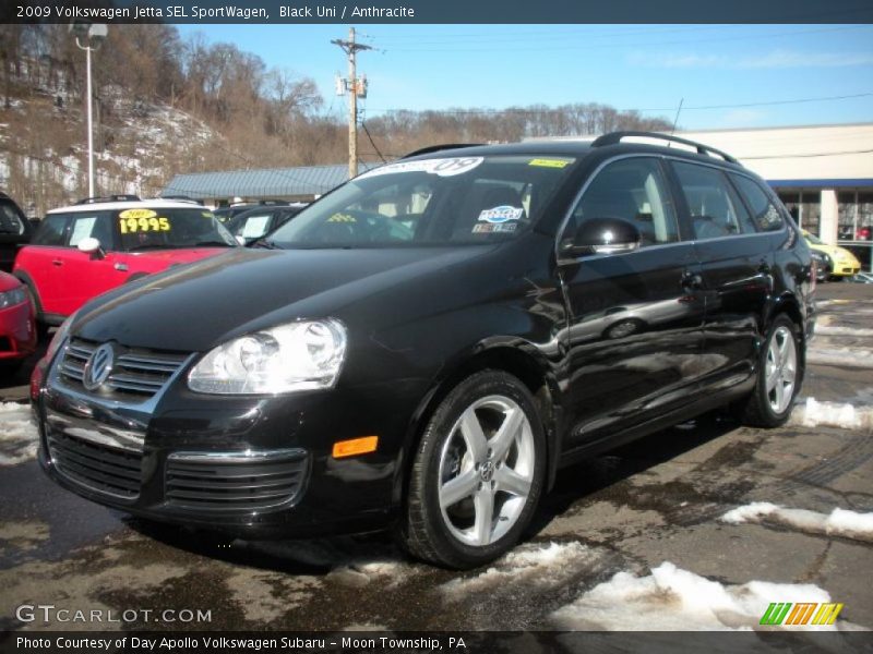 Black Uni / Anthracite 2009 Volkswagen Jetta SEL SportWagen